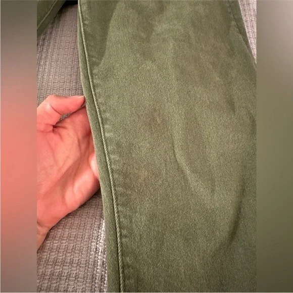 MOTHER Green Flare Wide Leg Jeans - Picture 13 of 15